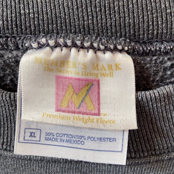 MEMBER'S MARK (Sam's Club) unisex charcoal grey sweatshirt in men's size XL - Picture 5 of 7